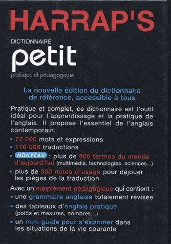 Livre Harrap's Dictionnaire Petit pratique et pédagogique - Collectif (Livre d'occasion) - ISBN 0...