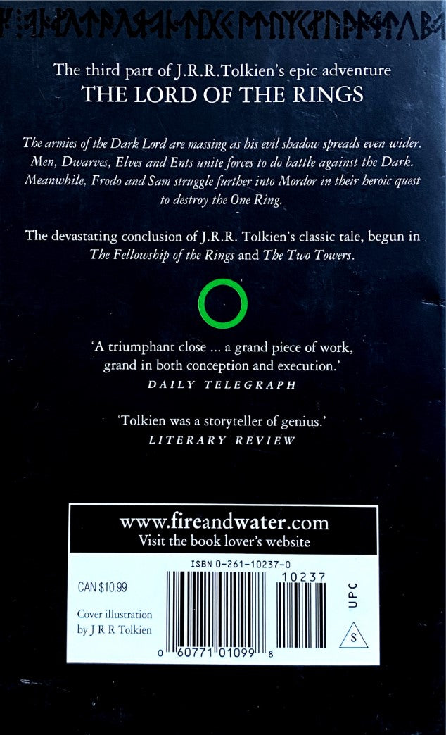 Livre The Return of the King (Lord of the Rings, Part 3, Vol 3) - J. R. R. Tolkien (Livre d'occas...