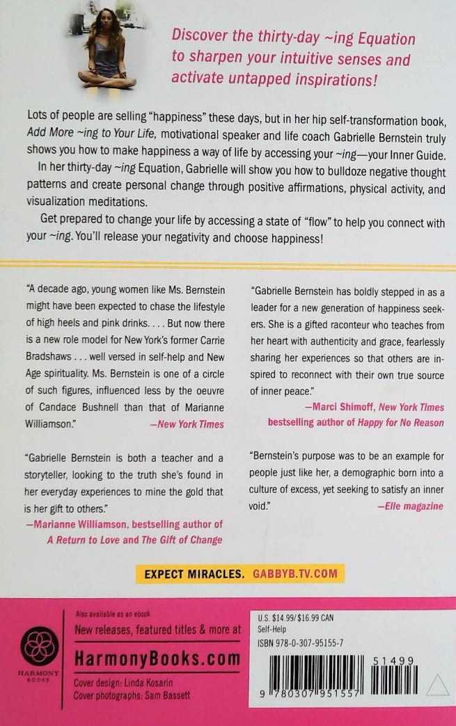 Livre Add more ing to your life - Gabrielle Bernstein (Livre d'occasion)