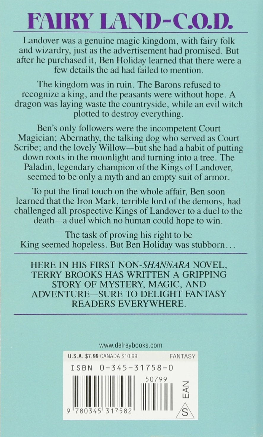 Livre Magic Kingdom For Sale--Sold! - Terry Brooks (Livre d'occasion) - ISBN 0345317580
