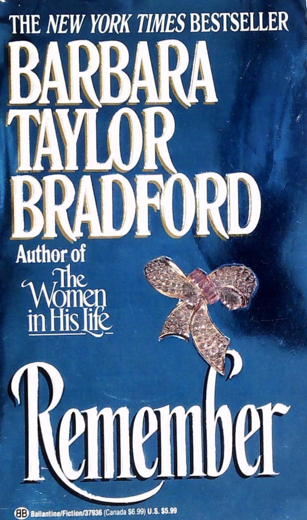 Livre Remember - Barbara Taylor Bradford (Livre d'occasion) - ISBN 0345379365