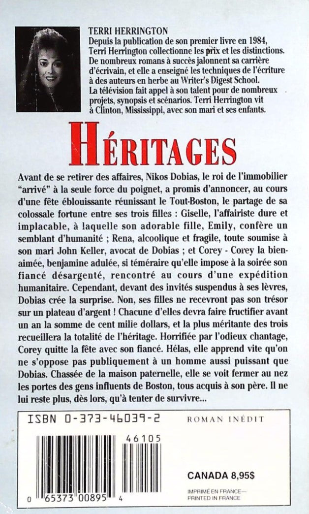 Livre Héritages - Terri Herrington (Livre d'occasion) - ISBN 0373460392