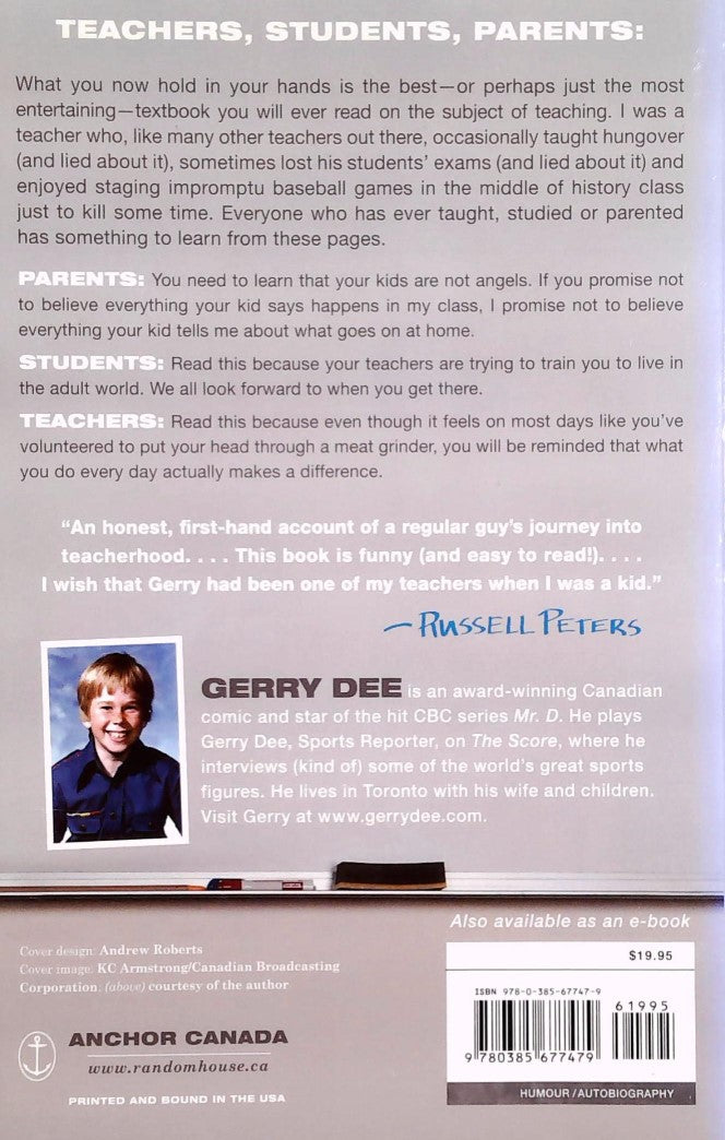 Livre Teaching: It's Harder Than It Looks - Gerry Dee (Livre d'occasion) - ISBN 0385677472
