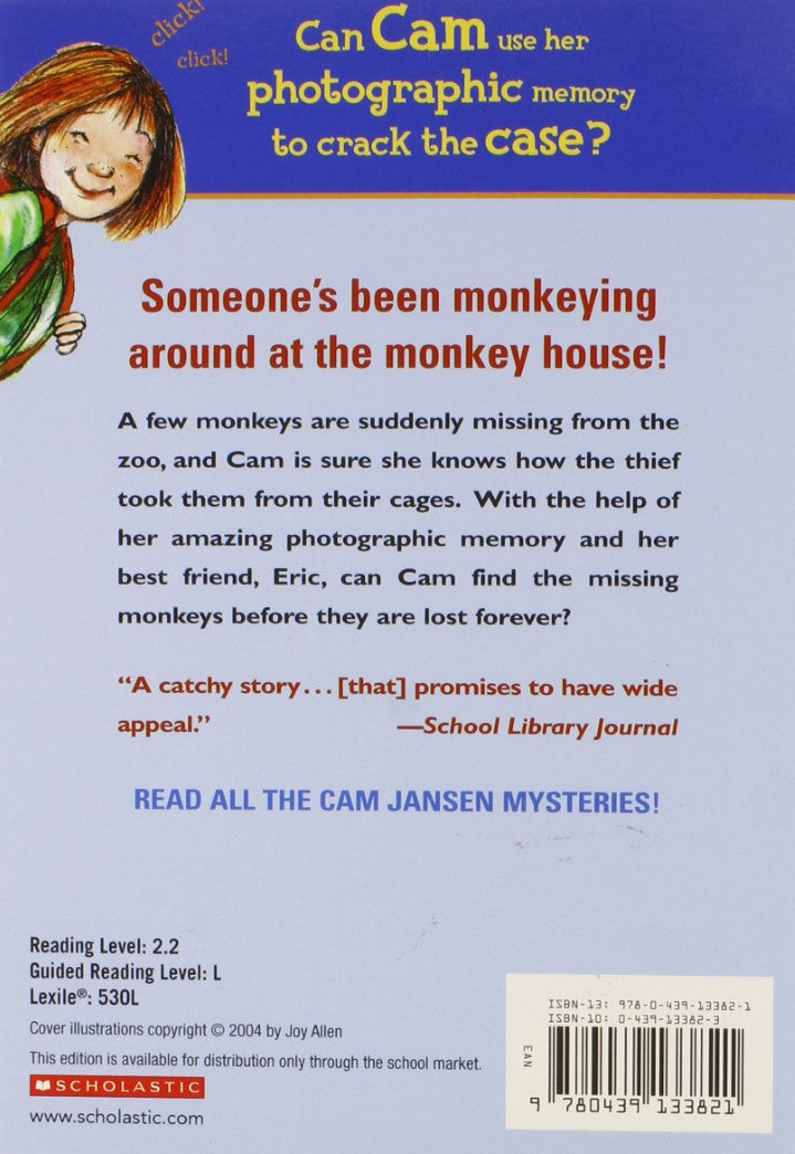 Livre Cam Jansen and the Mystery at the Monkey House - David A. Adler (Livre d'occasion) - ISBN 0...