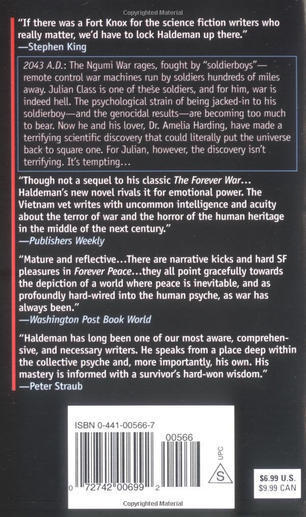 Livre Forever Peace - Joe Haldeman (Livre d'occasion) - ISBN 0441005667