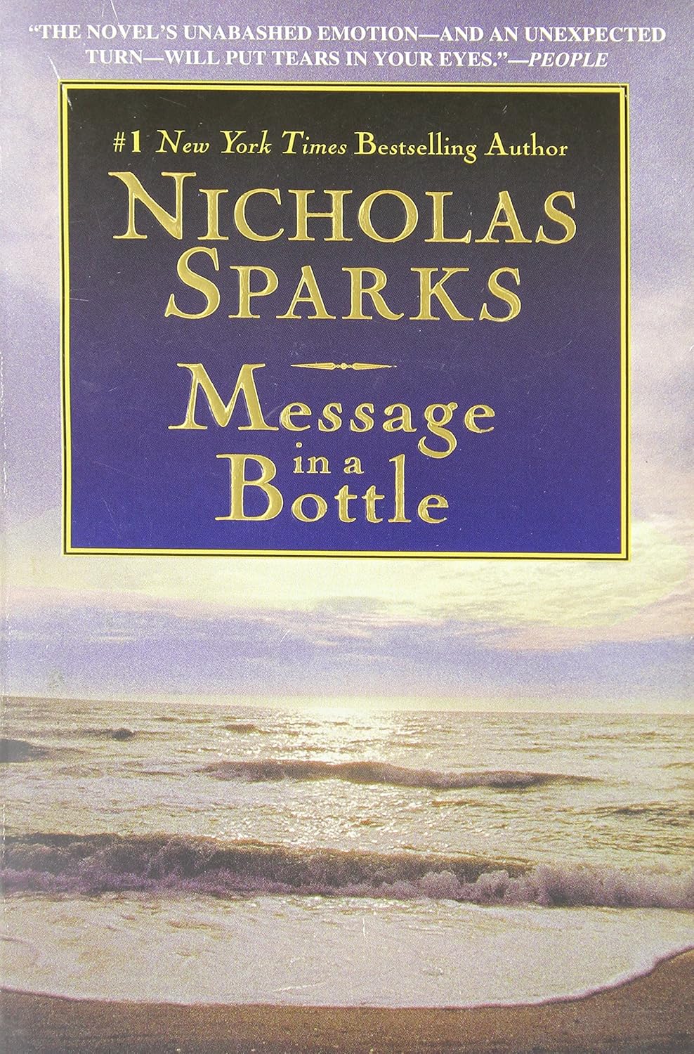 Livre Message in a Bottle - Nicholas Sparks (Livre d'occasion) - ISBN 0446606812
