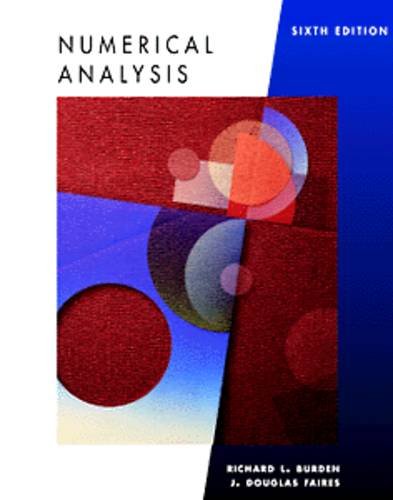 Livre Numerical Analysis (6th Edition) - Richard L. Burden (Livre neuf) - ISBN 0534955320