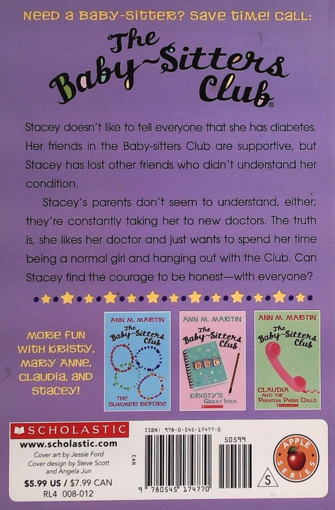 Livre The Truth About Stacey - Ann M. Martin (Livre d'occasion) - ISBN 0545174775