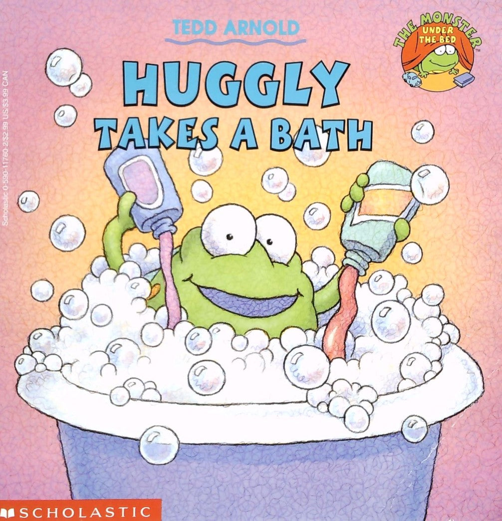 Livre Huggly Takes A Bath - Tedd Arnold (Livre d'occasion) - ISBN 0590117602