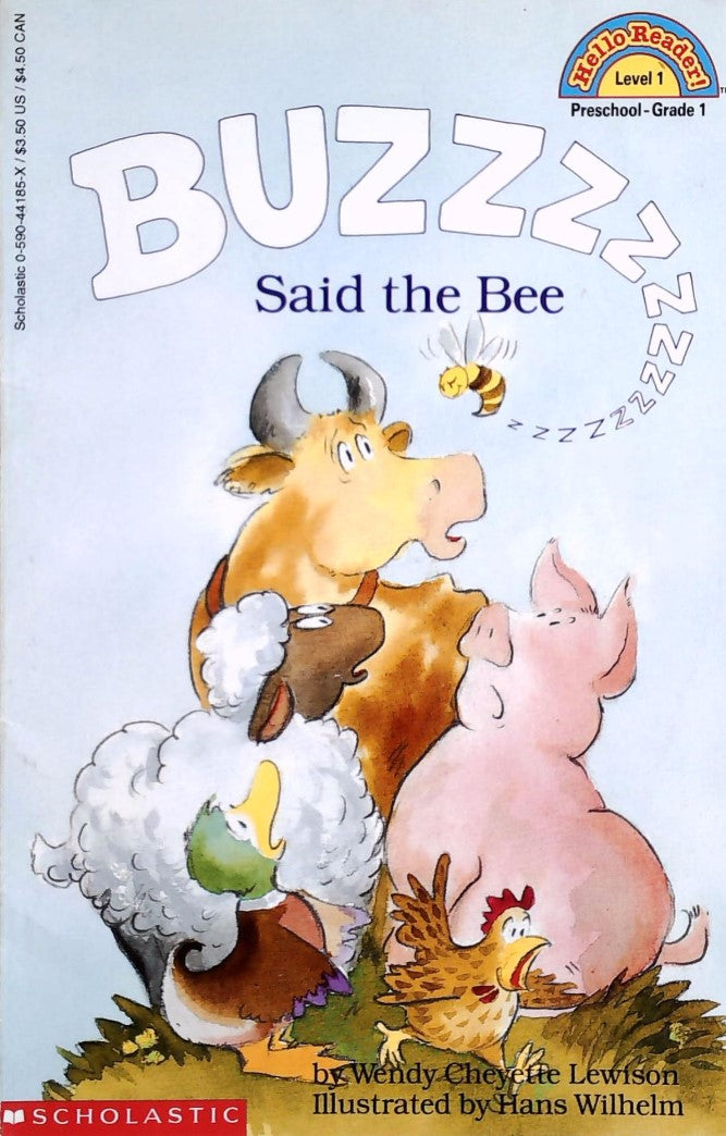 Livre Buzzzzz Said the Bee - Wendy Cheyette Lewinson (Livre d'occasion) - ISBN 059044185X