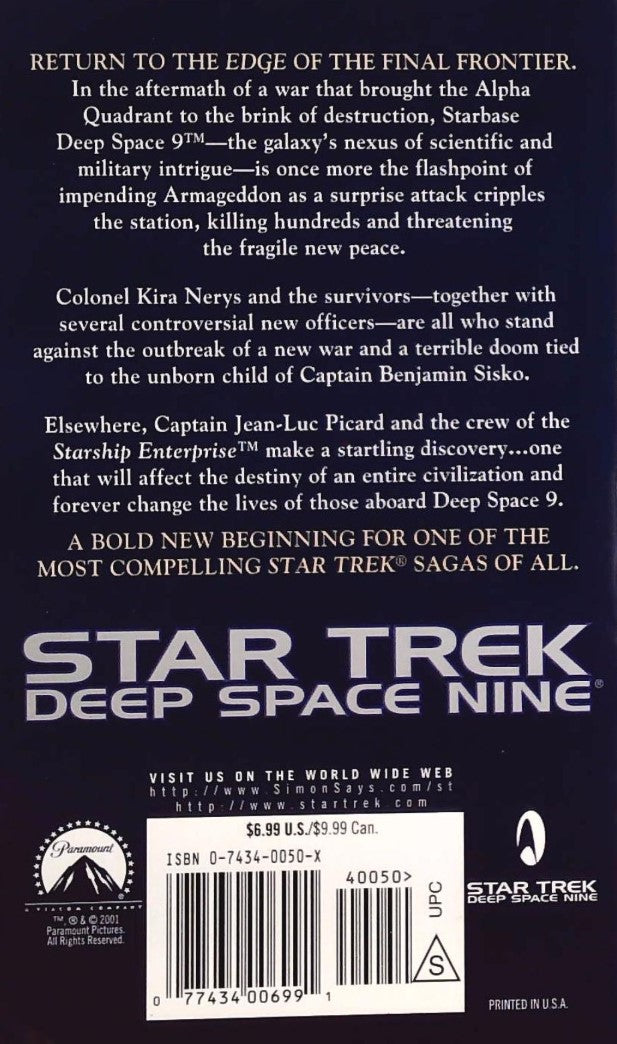 Star Trek Deep Space Nine : Avatar Book One (S.D. Perry)