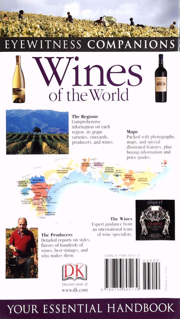 Livre Wines of the World: Your Essential Handbook - DK Publishing (Livre d'occasion) - ISBN 07566...