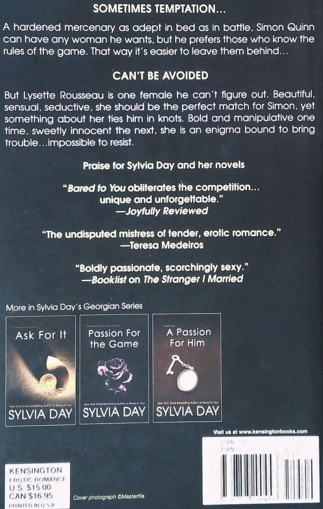 Livre Don't Tempt Me - Sylvia Day (Livre d'occasion) - ISBN 0758290454