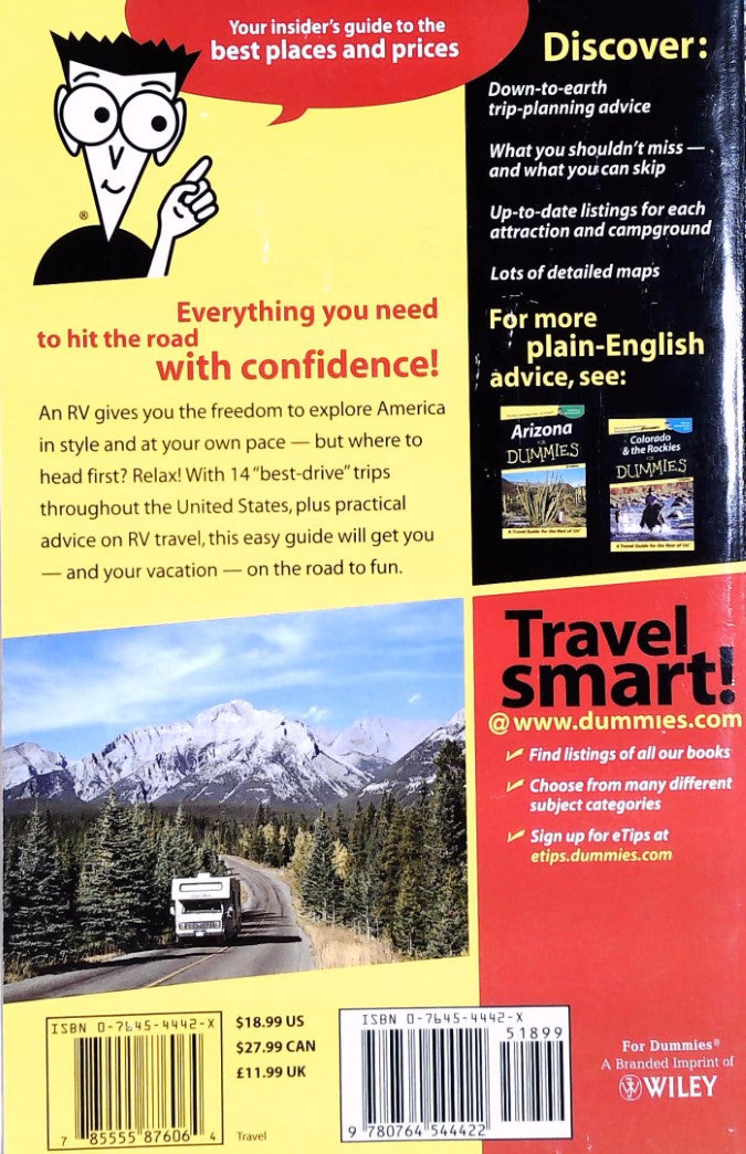 Livre RV Vacations For Dummies - Harry Basch (Livre d'occasion) - ISBN 076454442X