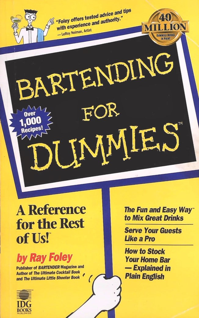 Livre Bartending For Dummies - Ray Foley (Livre d'occasion) - ISBN 0764550519