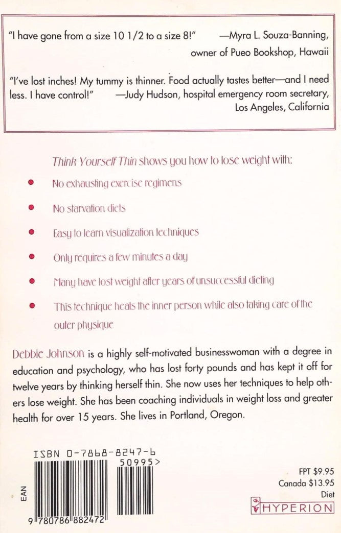 Livre Think Yourself Thin: The Visualization Technique That Will Make You Lose Weight Without Die...