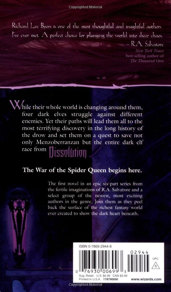 War of the Spider Queen # 1 : Dissolution (Richard Lee Byers)