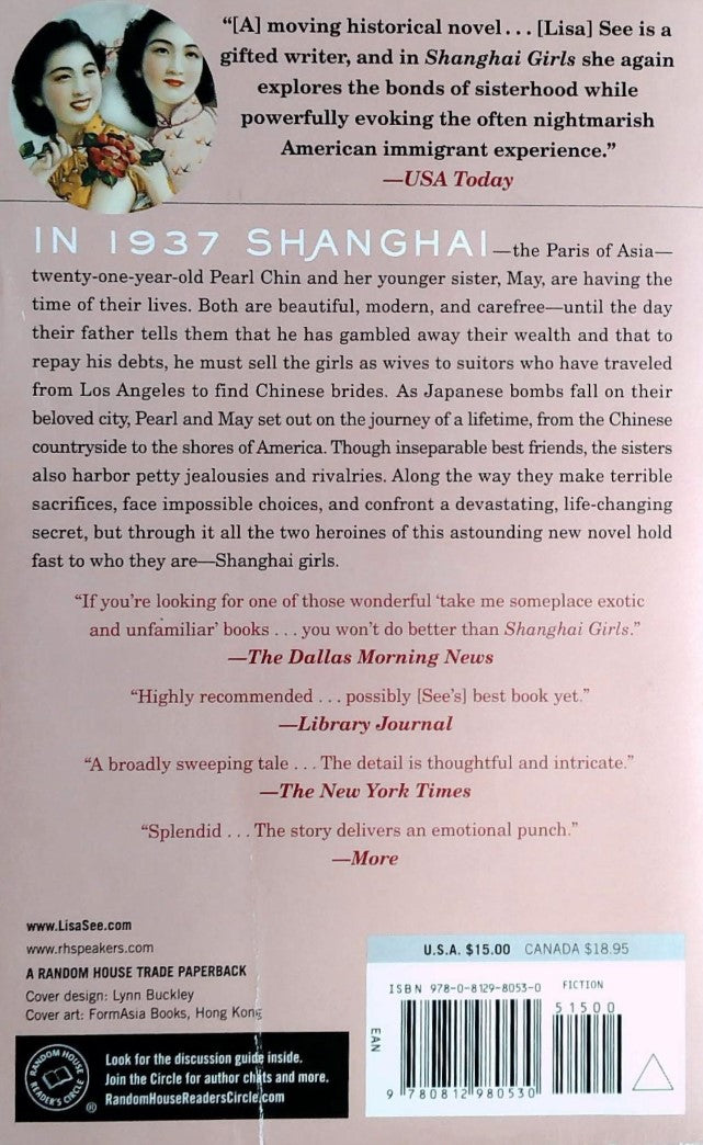 Livre Shanghai Girls - Lisa See (Livre d'occasion) - ISBN 0812980530