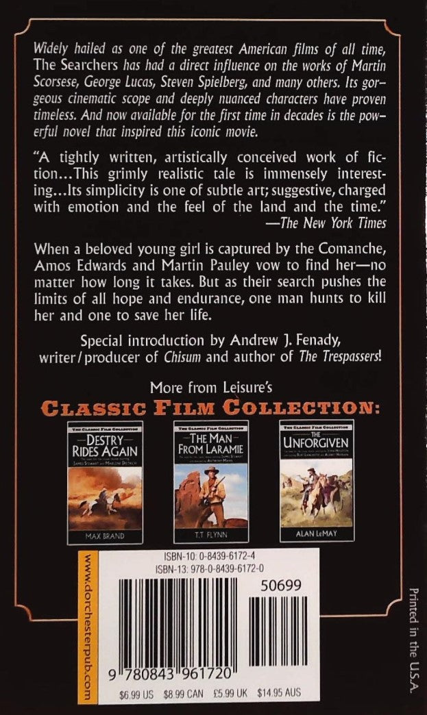 Livre The Searchers - Alan Lemay (Livre d'occasion) - ISBN 0843961724