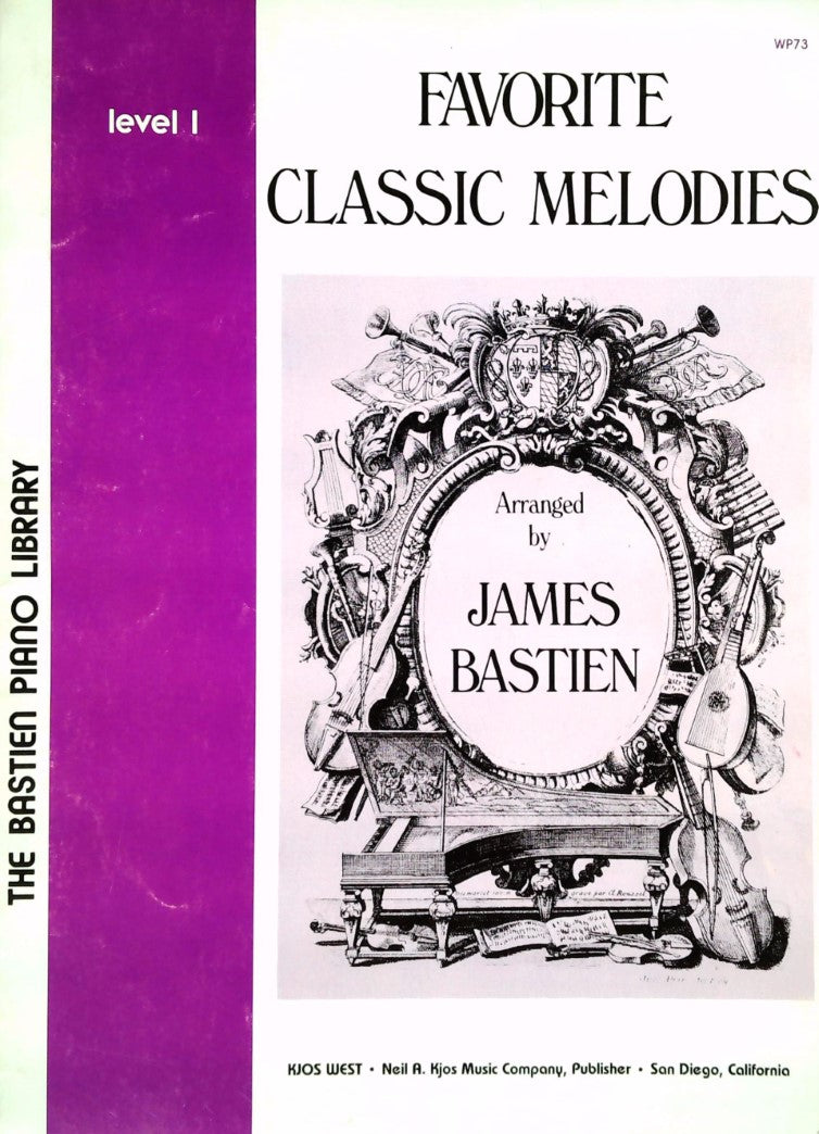 Livre Favorite Classic Melodies - James Bastien (Livre d'occasion)
