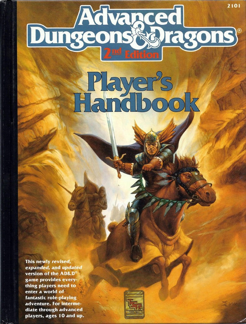 Livre ISBN 0880387165 Advanced Dungeons & Dragons Player's Handbook, 2nd Edition