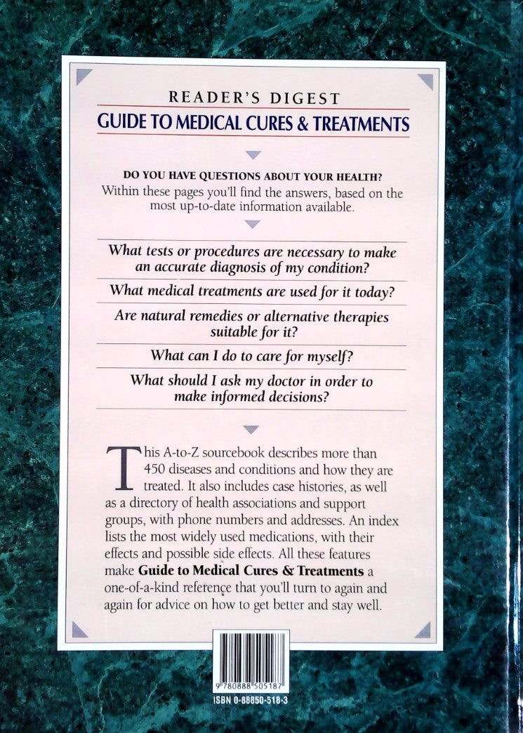 Redear's Digest Guide to Medical Cures & Treatments