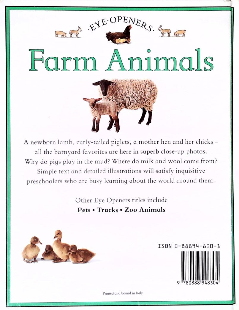 Livre Farm Animals (Livre d'occasion) - ISBN 0888948301