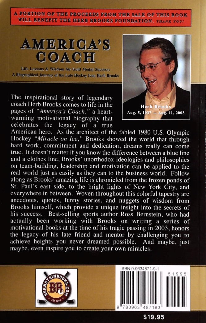 Livre America's Coach: Life Lessons & Wisdom for Gold Medal Success: A Biographical Journey of th...