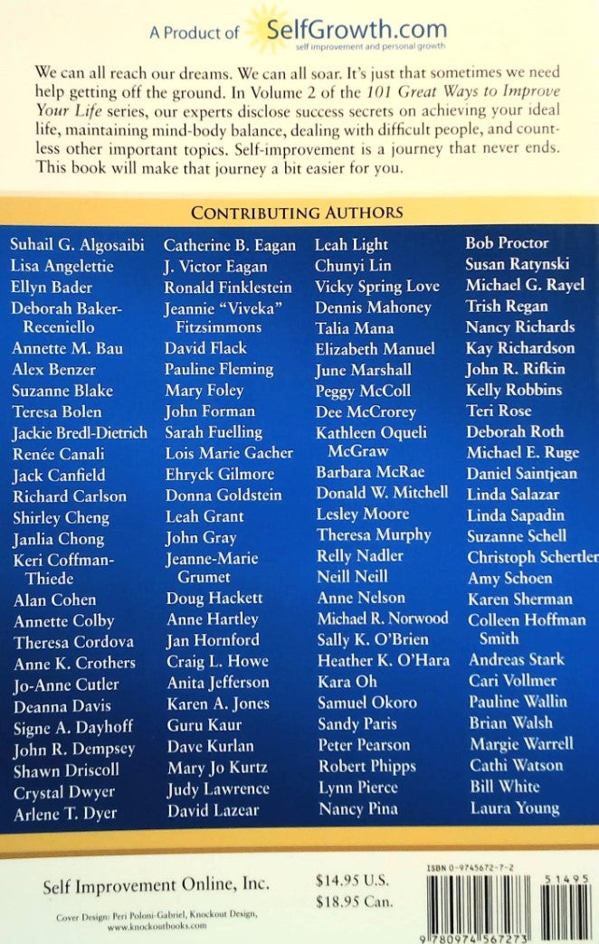 Livre 101 Great Ways to Improve Your Life - David Riklan (Livre d'occasion) - ISBN 0974567272