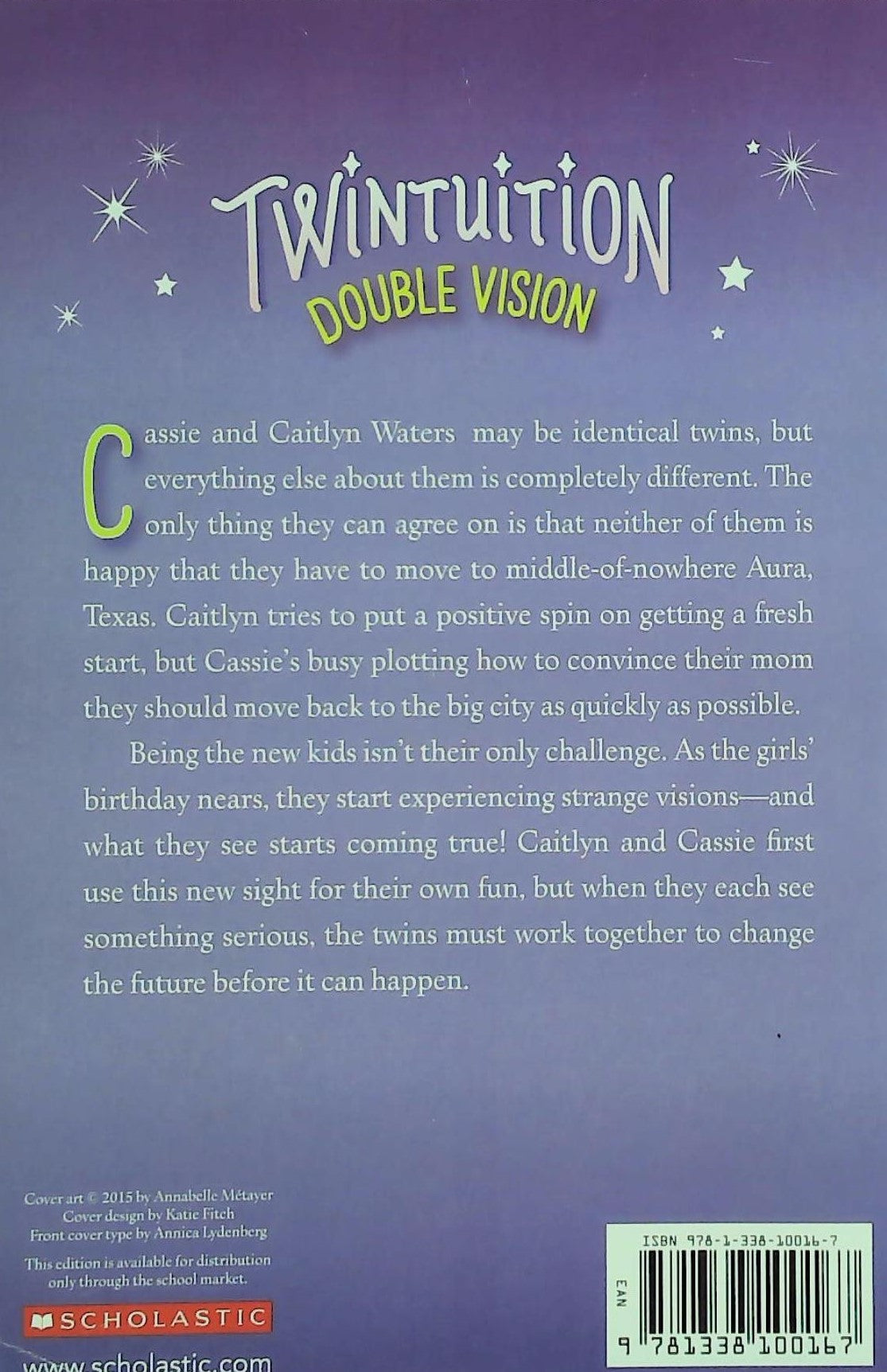 Livre Double Vision - Tia Mowry (Livre d'occasion) - ISBN 1338100165