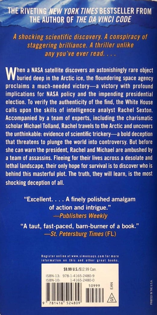 Livre Deception Point - Dan Brown (Livre d'occasion) - ISBN 1416524800