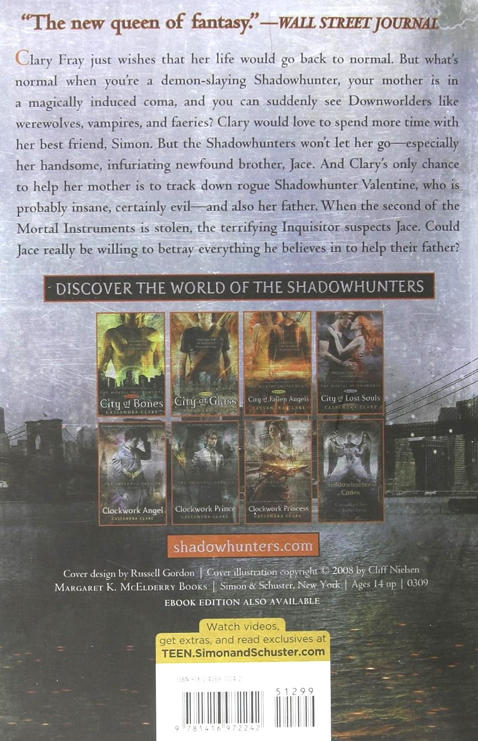 The Mortal Instruments # 2 : City of Ashes (Cassandra Clare)