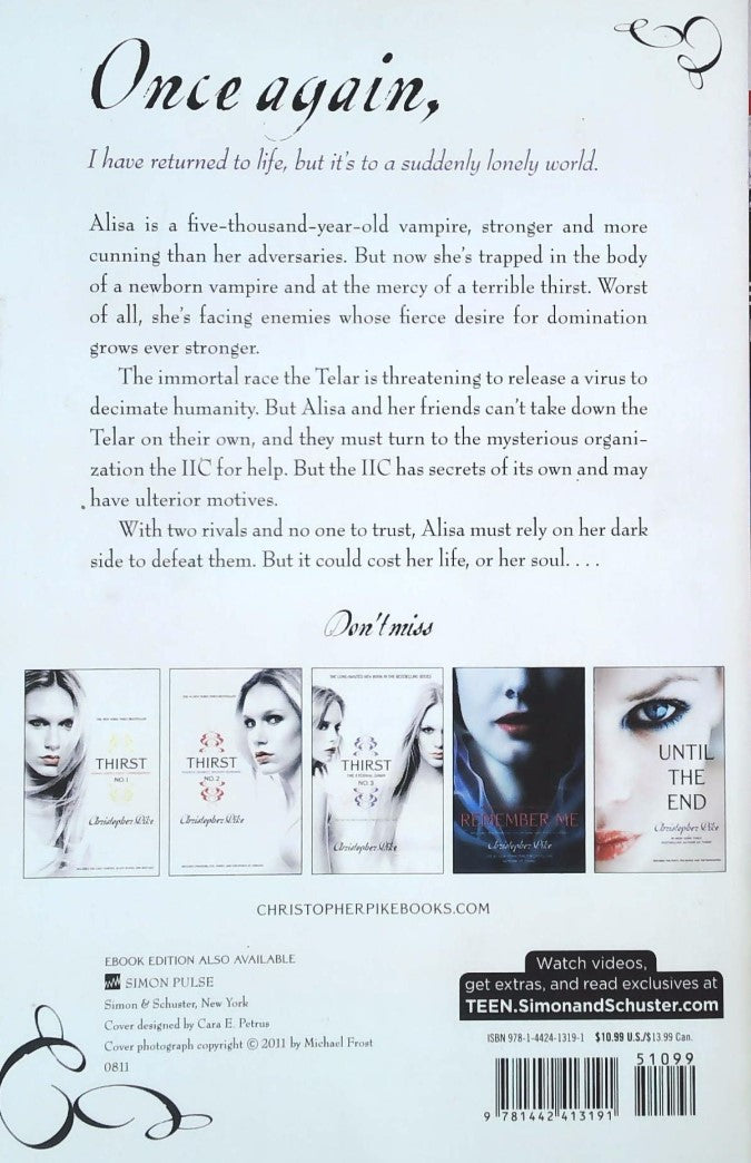 Livre Thirst # 4 : The Shadow of Death (Christopher Pike) (Livre d'occasion) - ISBN 1442413190