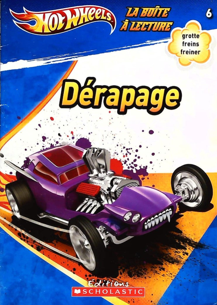 Livre Hot Wheels : La boîte à lecture # 6 : Dérapage (Livre d'occasion) - ISBN 144312057X