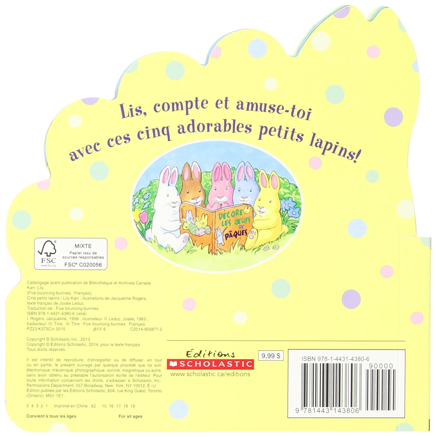 Livre Cinq petits lapins (Livre d'occasion)