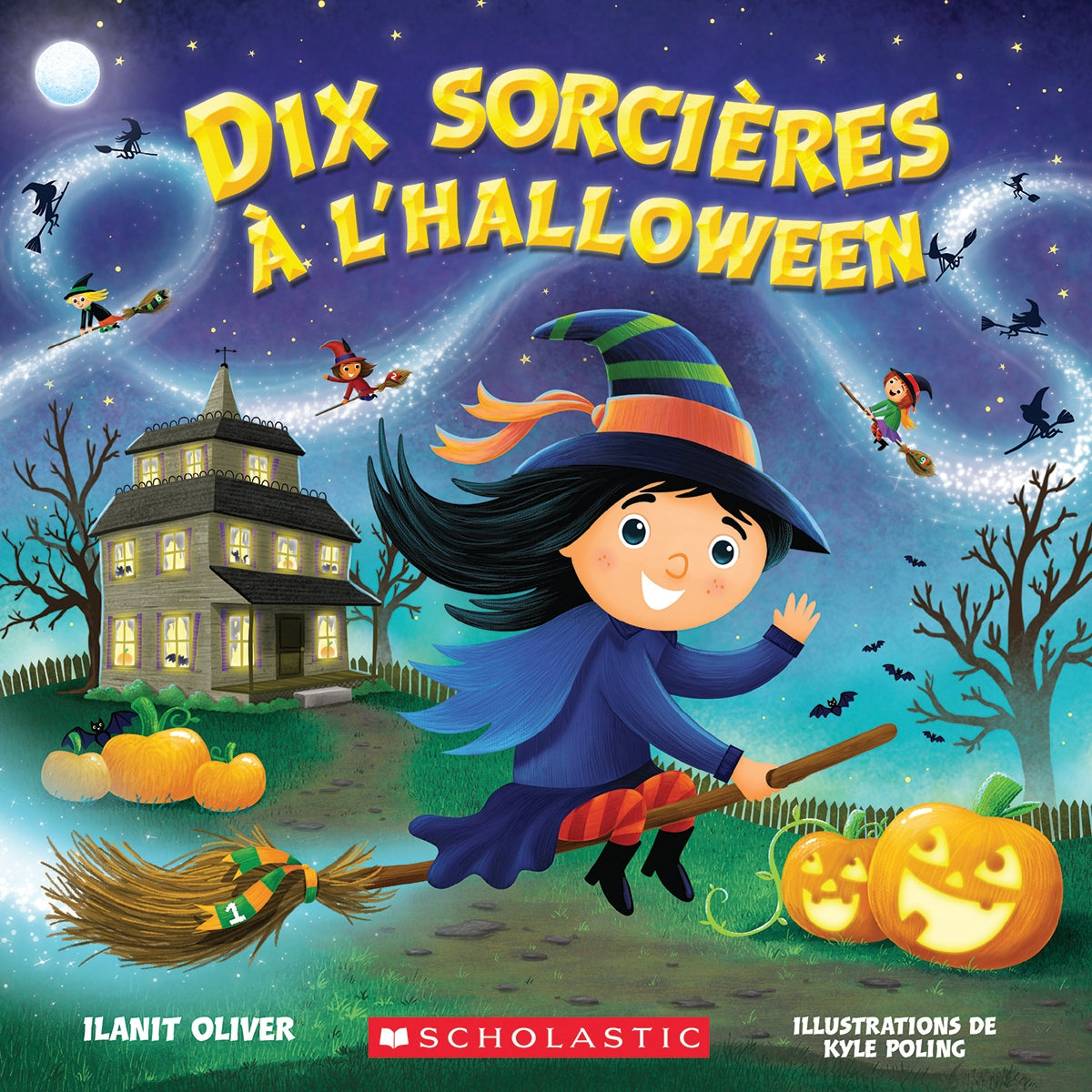 Livre Dix sorcières à l’Halloween - Ilanit Oliver (Livre d'occasion)