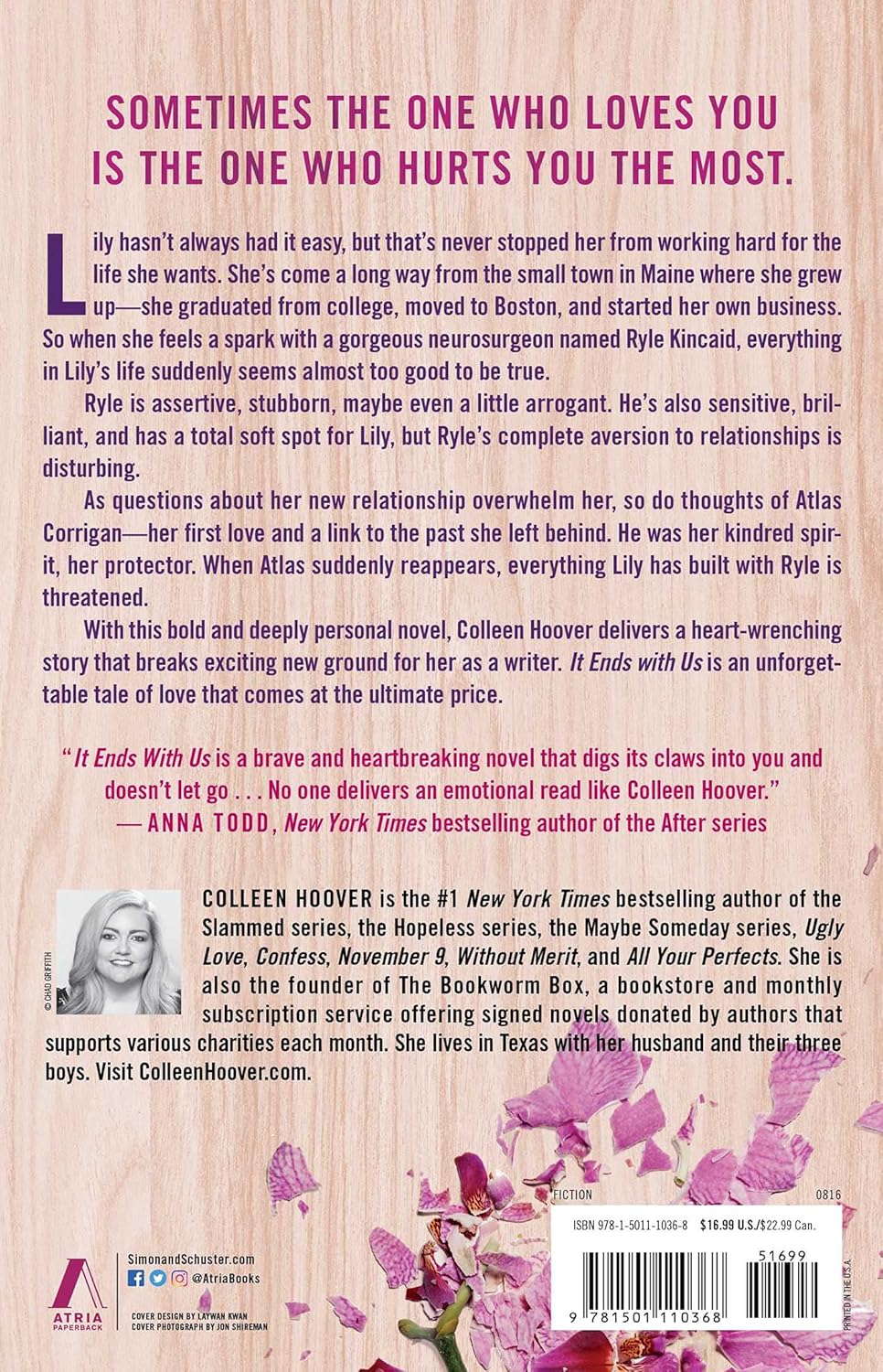 Livre It Ends With Us - Colleen Hoover (Livre d'occasion)