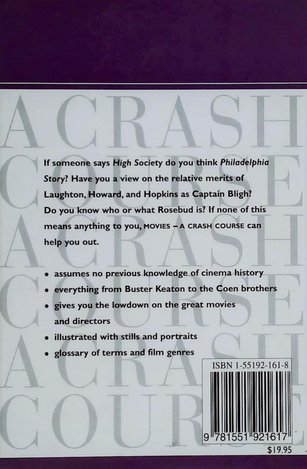Livre Movies's : A Crash Course (Livre d'occasion) - ISBN 1551921618