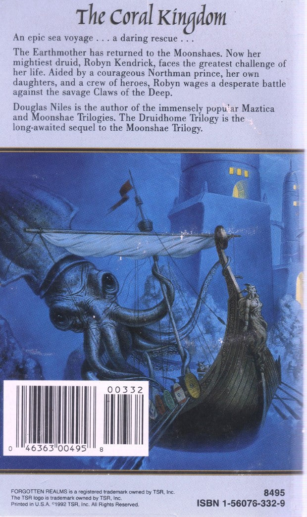 Livre The Coral Kingdom - Druidhome Trilogy - Douglas Niles (Livre d'occasion) - ISBN 1560763329