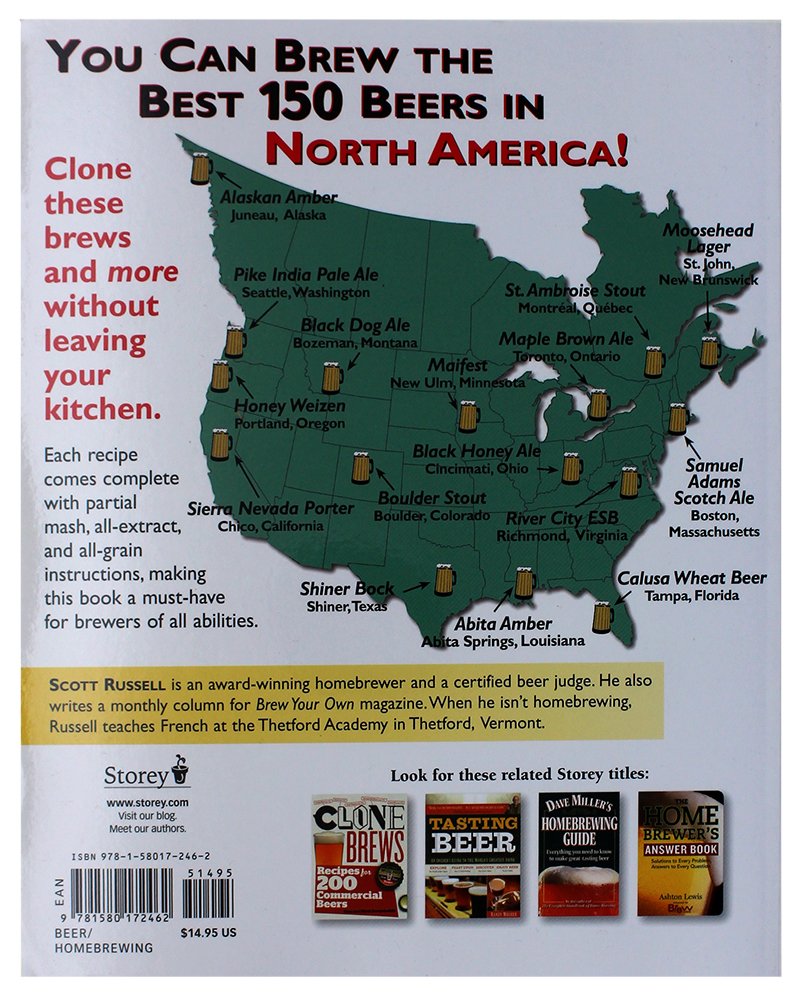 North American Clone Brews: Homebrew Recipes for Your Favorite American and Canadian Beers (Scott R. Russell)