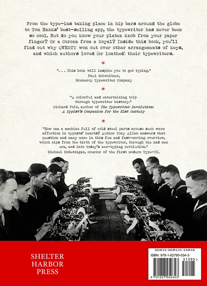 Livre Typewriter : The History, The Machines, The Writers - Tony Allan (Livre neuf) - ISBN 162795...