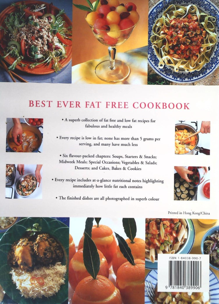 Livre Best Ever Fat Free Cookbook - Anne Sheasby (Livre d'occasion) - ISBN 1840389907