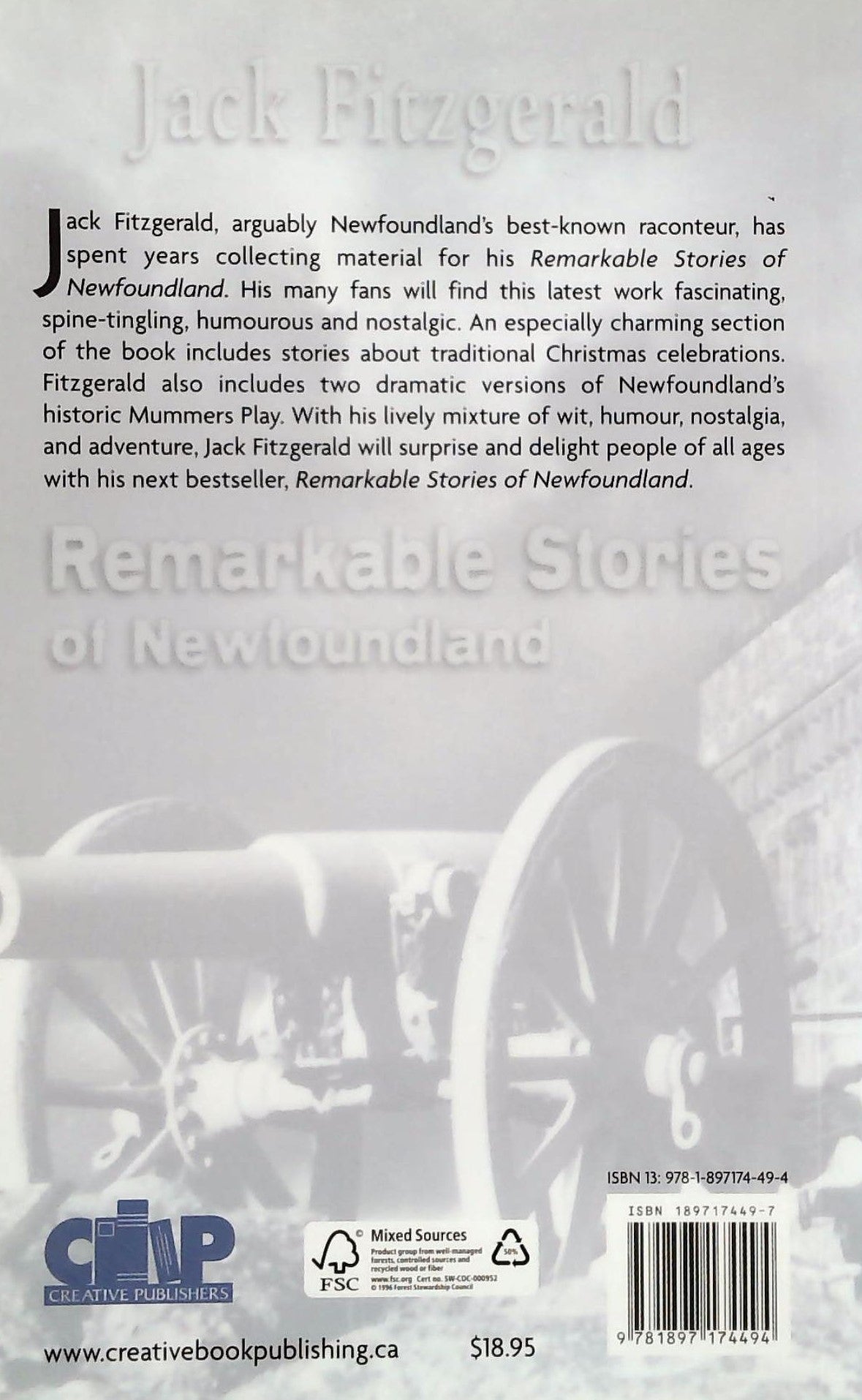 Livre Remarkable Stories of Newfoundland - Jack Fitzgerald (Livre d'occasion) - ISBN 1897174497