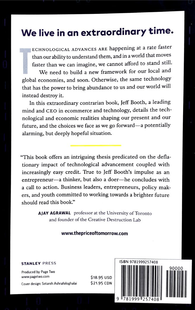 Livre The Price of Tomorrow: Why Deflation is the Key to an Abundant Future - Jeff Booth (Livre d...