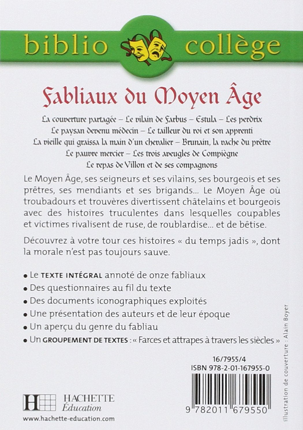 Livre Fabliaux du Moyen-Âge - Collectif (Livre neuf) - ISBN 2011679559