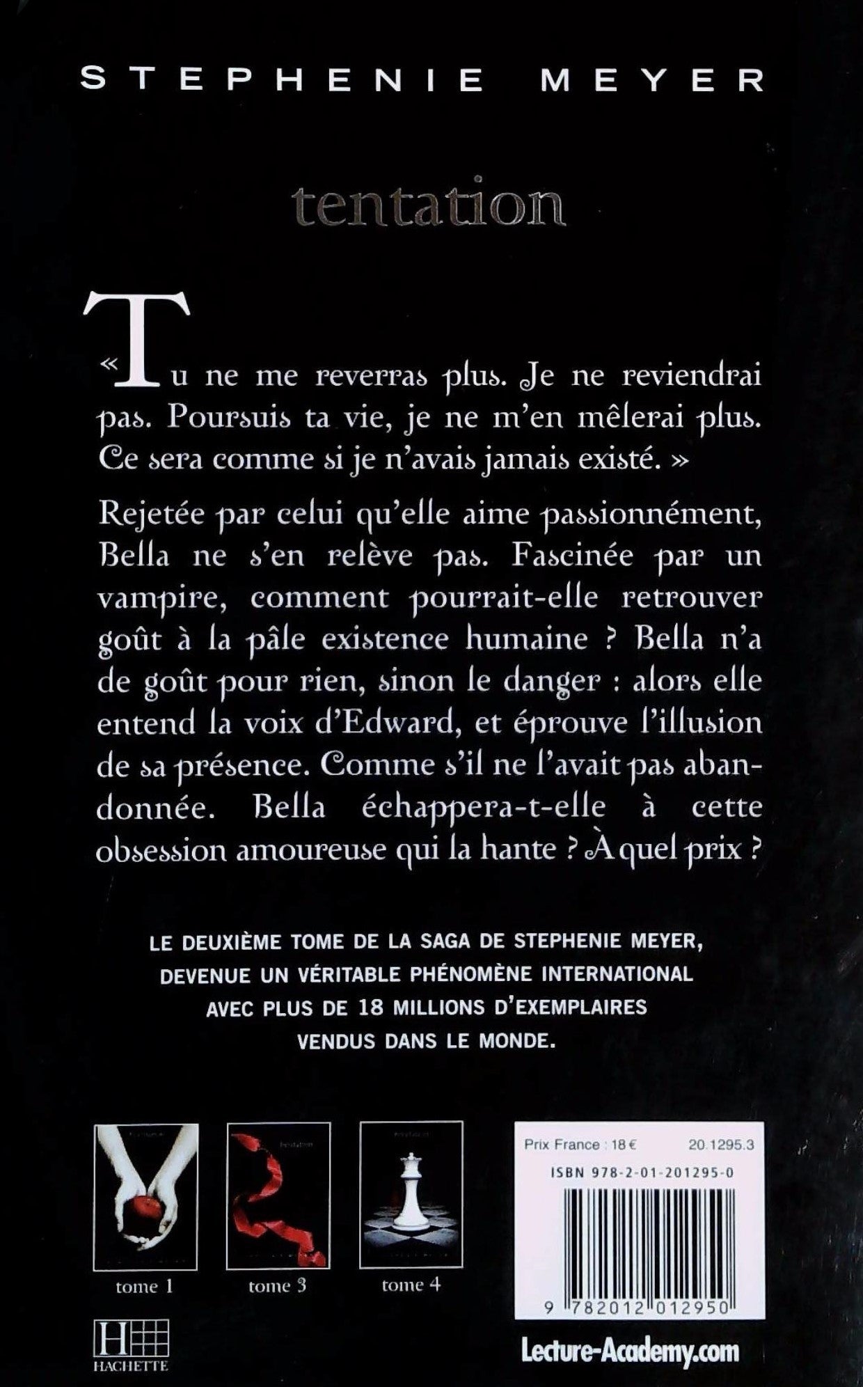 Livre Saga Fascination (Twilight) # 2 : Tentation (Stephenie Meyer) (Livre d'occasion) - ISBN...
