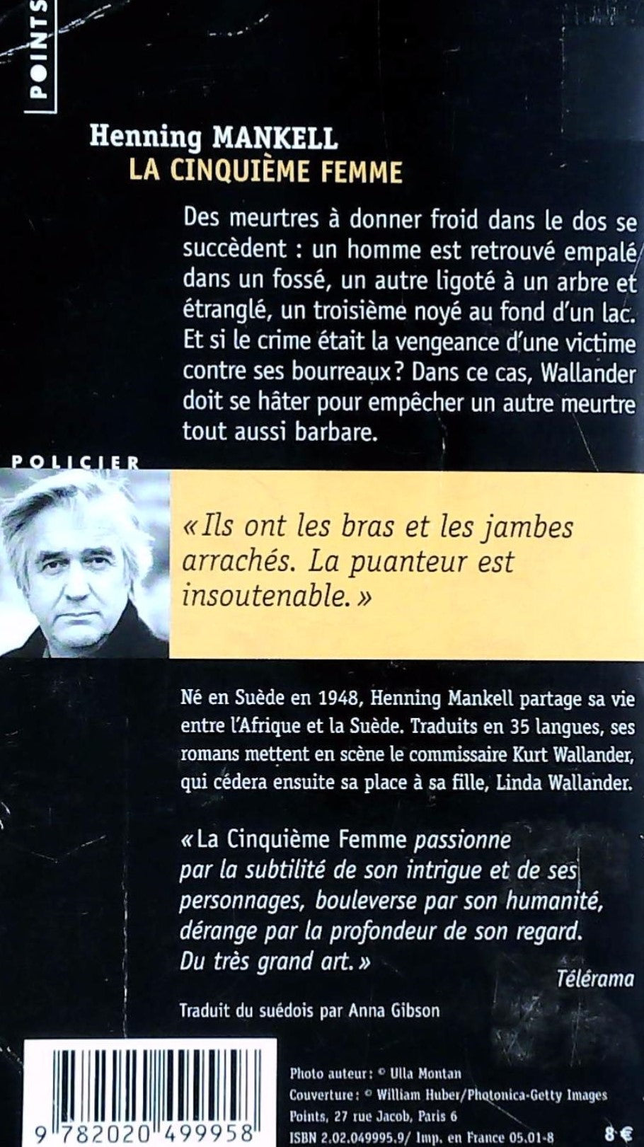 Livre La cinquième femme - Henning Mankell (Livre d'occasion) - ISBN 2020499959