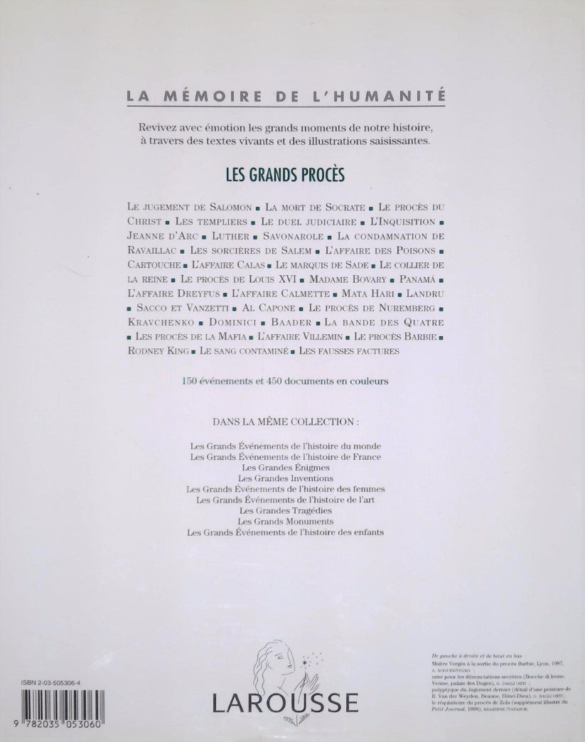 La mémoire de l'humanité : Les grans procès