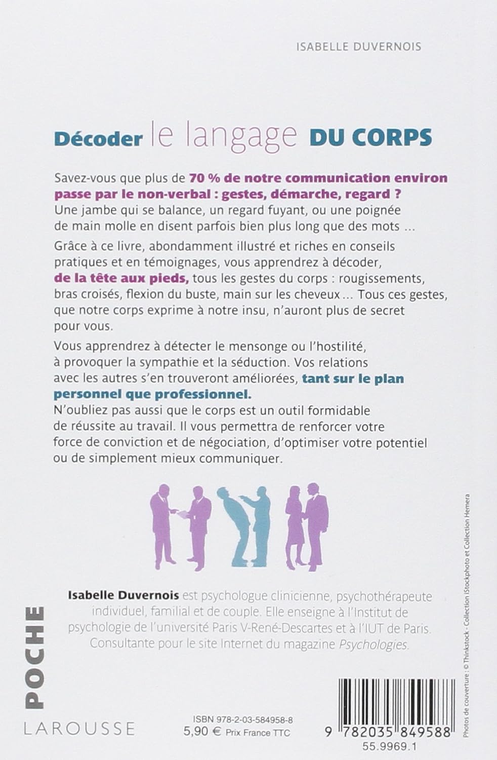 Décoder le langage du corps (Isabelle Duvernois)