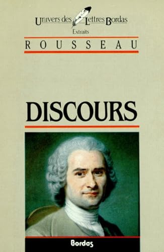 Livre Discours - Rousseau (Livre d'occasion) - ISBN 2040161023